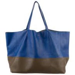 Celine Bicolor Horizontal Cabas Tote
